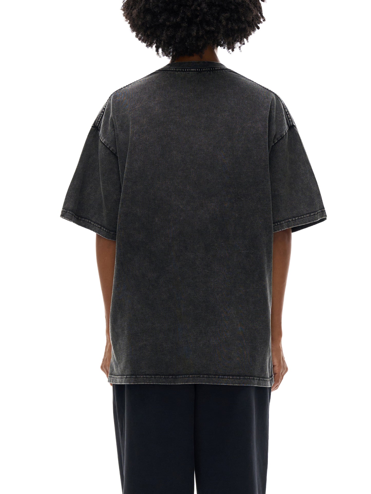 Bear Means Business - Snow Washed Oversized Cotton T-Shirt