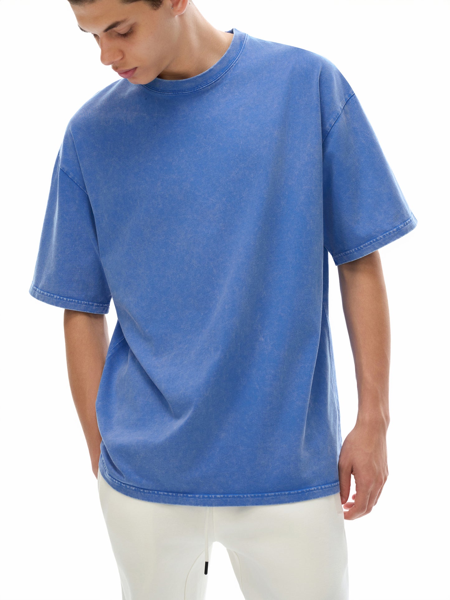 Bear Means Business - Snow Washed Oversized Cotton T-Shirt