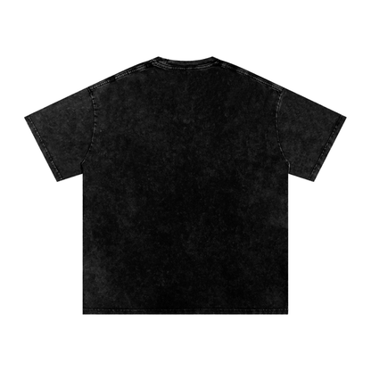 Bear Means Business - Snow Washed Oversized Cotton T-Shirt