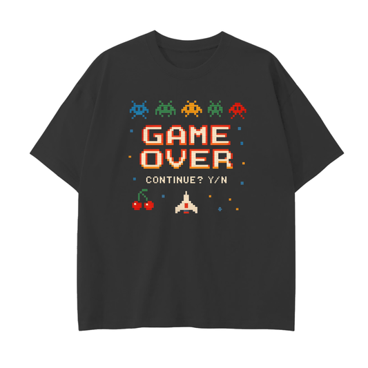 retro gaming t‑shirt,game over shirt,pixel art tee,8‑bit shirt,vintage gamer tee,classic arcade tee,gamer gift,men’s gaming shirt,women’s gaming shirt,arcade shirt