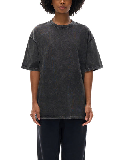 Bear Means Business - Snow Washed Oversized Cotton T-Shirt
